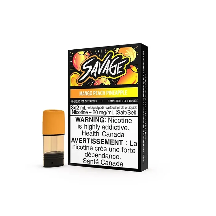 STLTH Pod Pack – SAVAGE – Mango Peach Pineapple (3 Pack)