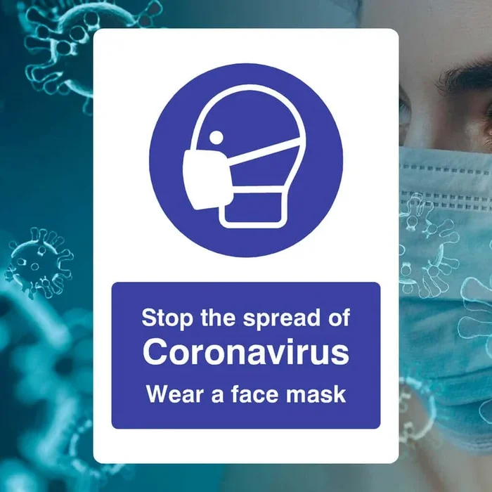 Stop The Spread Of Virus Wear A Face Mask Sign