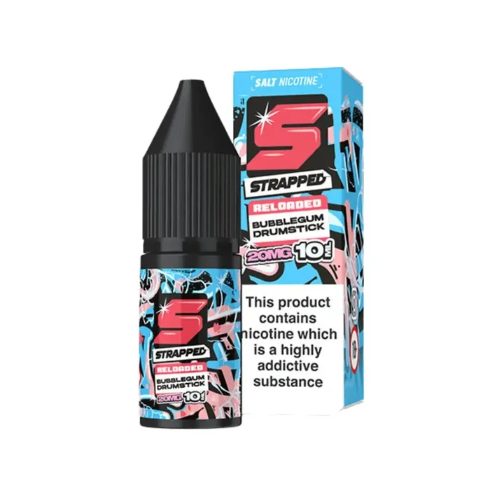 Strapped Reloaded Bubblegum Drumstick 10ml Nic Salt