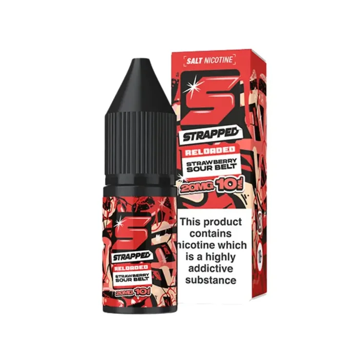 Strapped Reloaded Strawberry Sour Belt 10ml Nic Salt