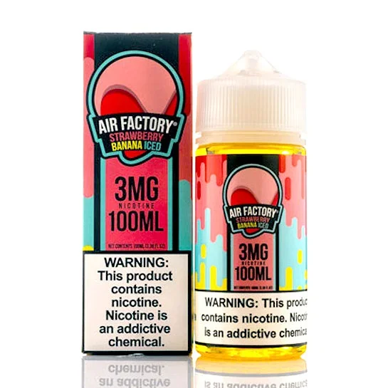Strawberry Banana Iced – Air Factory E-Juice (100 ml)