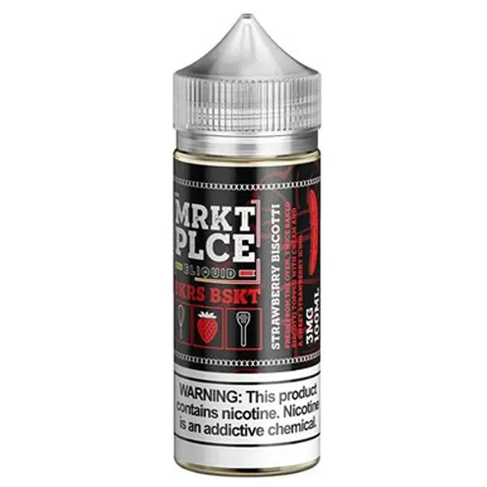 Strawberry Biscotti E-Liquid by Mrktplce Bkrs Bskt
