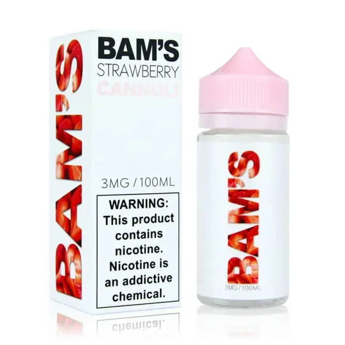 Strawberry Cannoli E-Liquid by Bam’s Cannoli