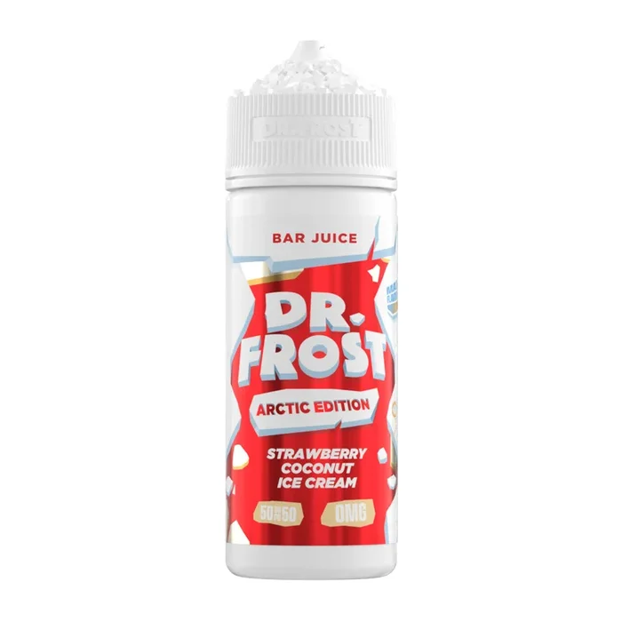 Strawberry Coconut Ice Cream 100ml Shortfill E-Liquid by Dr Frost Arctic Edition
