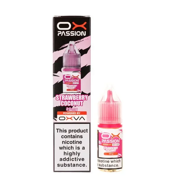 Strawberry Coconut Nic Salt E-Liquid by Oxva Ox Passion