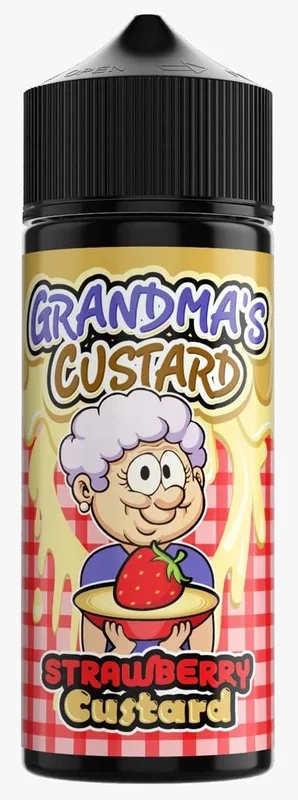 Strawberry Custard E Liquid by Grannies Custard
