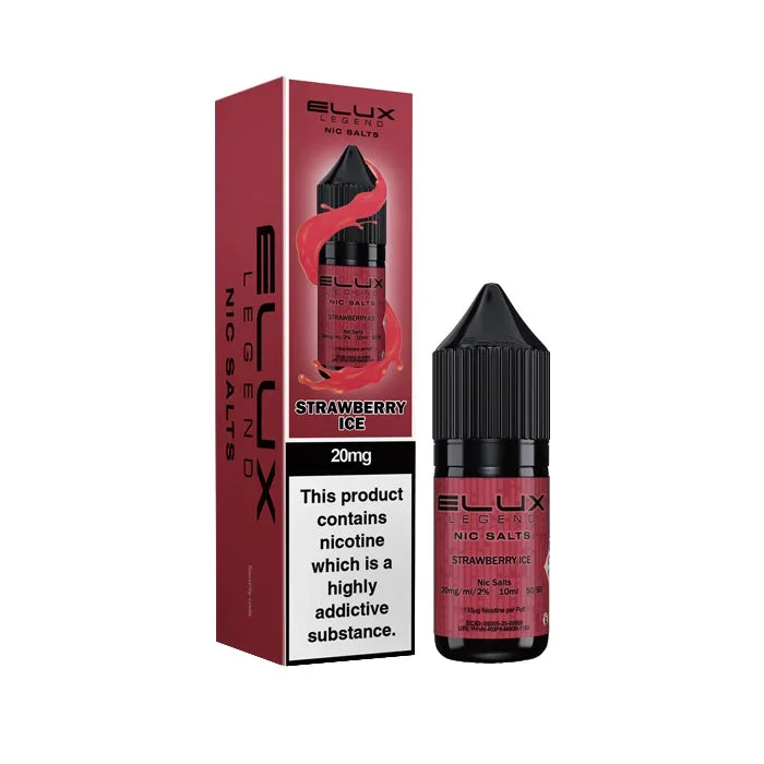 Strawberry Ice 10ml Nic Salt by Elux Legend