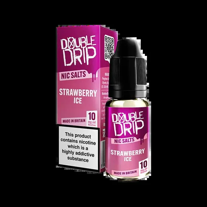 Strawberry Ice Nic Salt by Double Drip