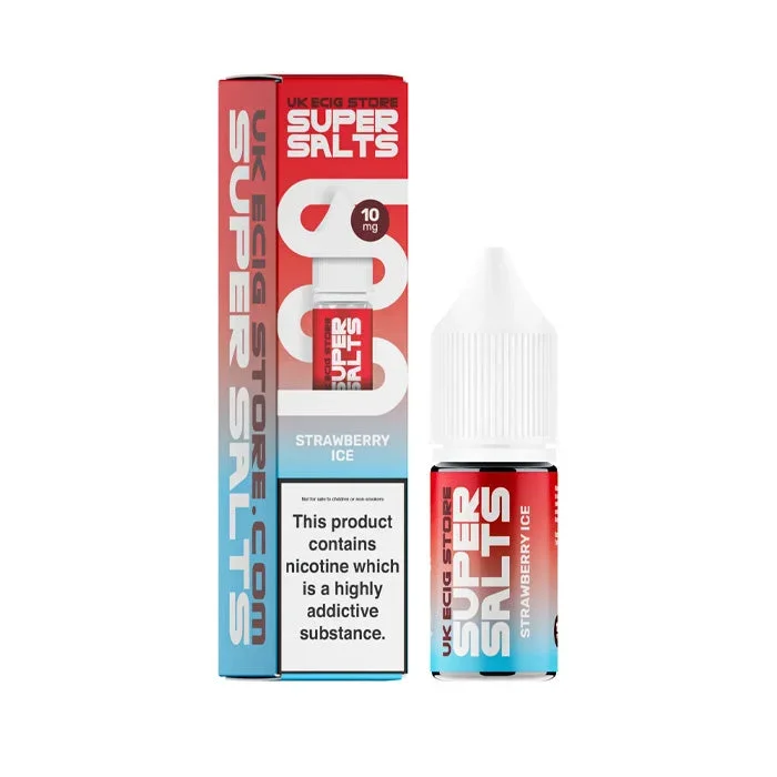 Strawberry Ice Nic Salt E-Liquid by Super Salts