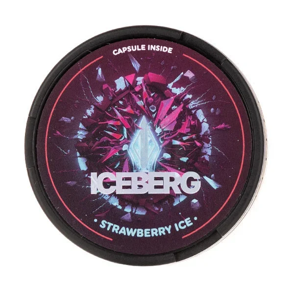 Strawberry Ice Nicotine Capsule Pouches by Iceberg
