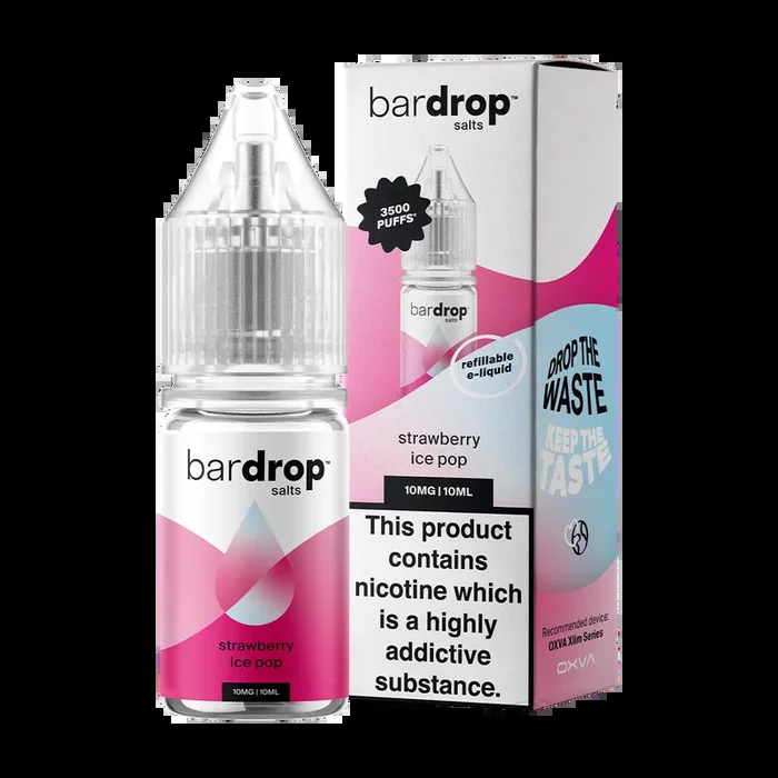Strawberry Ice Pop Nic Salt by Bar Drop