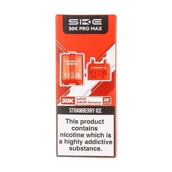 Strawberry Ice Pro Max 30K Prefilled Pod + Refill by SKE