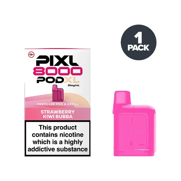 Strawberry Kiwi Bubba PIXL 8000 Prefilled Pods