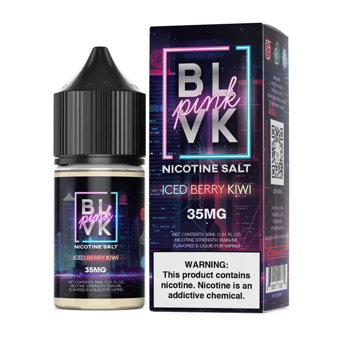Strawberry Kiwi Ice by BLVK TFN Pink Salt 30mL