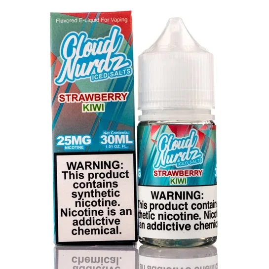 Strawberry Kiwi Iced Salt – Cloud Nurdz E-Juice