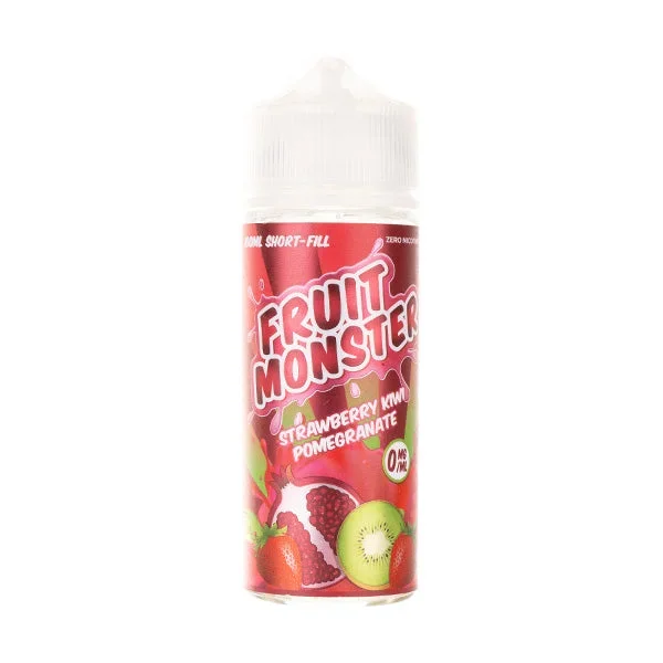 Strawberry Kiwi Pomegranate 100ml Shortfill E-Liquid by Fruit Monster