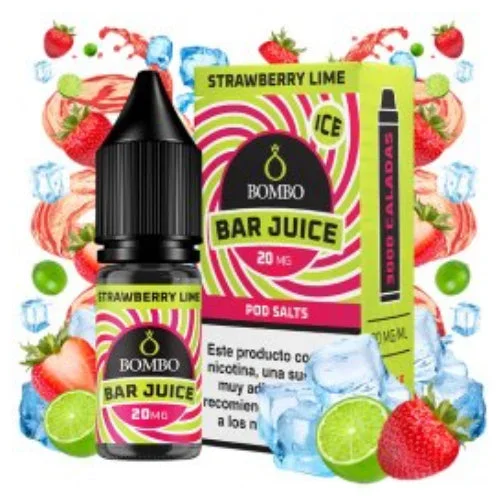 Strawberry Lime Ice 10ml (Sals de nicotina) (Bar Juice by Bombo)