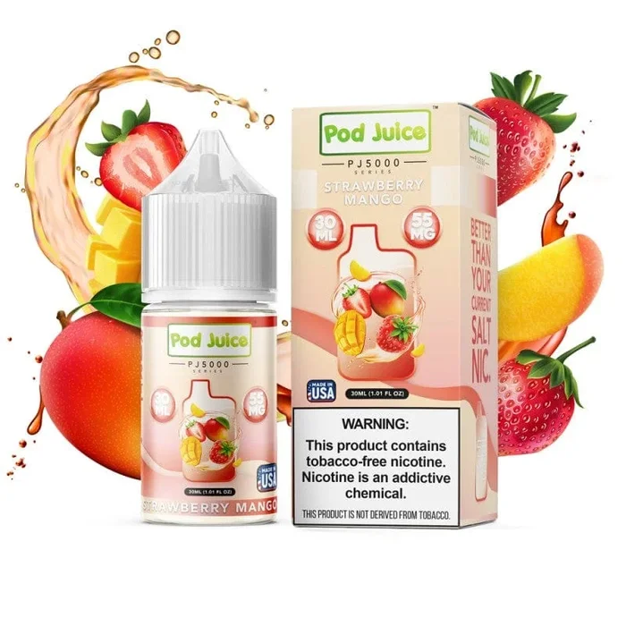 Strawberry Mango PJ5000 SALT – Pod Juice – 30mL