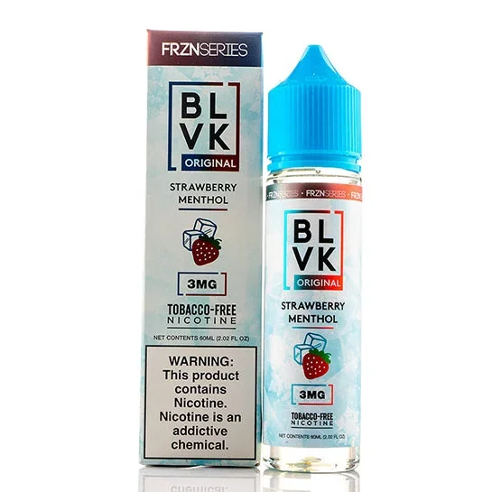 Strawberry Menthol – BLVK E-Juice (60 ml)