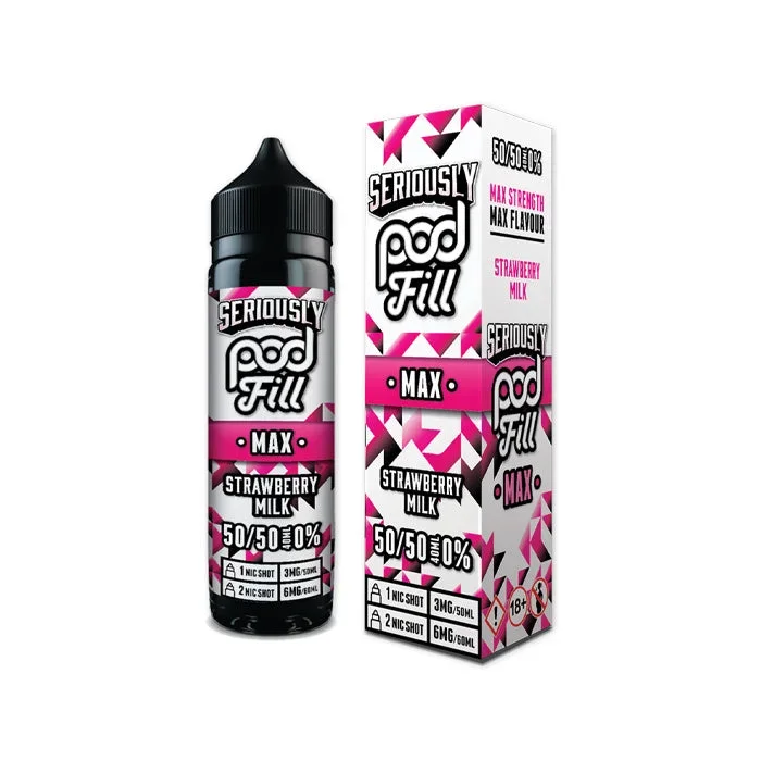 Strawberry Milk Shortfill E-Liquid by Doozy Podfill Max