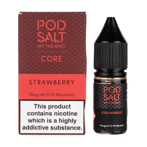 Strawberry Nic Salt E-Liquid by Pod Salt Core