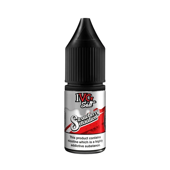Strawberry Sensation 10ml Nic Salt E-Liquid by IVG