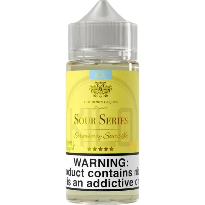Strawberry Sours Ice E-Liquid by Kilo Sour Series