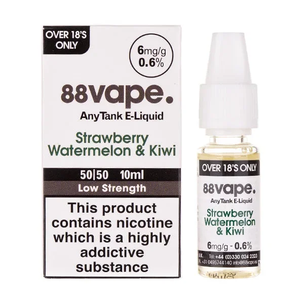 Strawberry Watermelon & Kiwi 50/50 E-Liquid by 88Vape