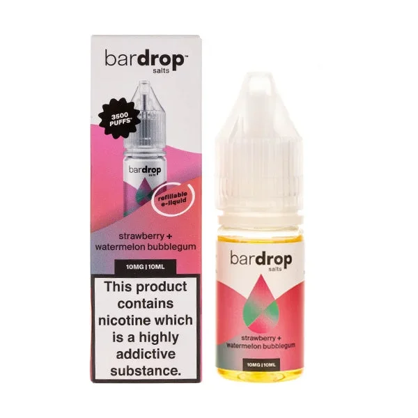 Strawberry Watermelon Bubblegum Nic Salt E-Liquid by Bar Drop