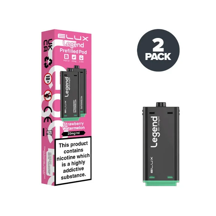 Strawberry Watermelon Elux Legend 1500 2 in 1 Prefilled Pods