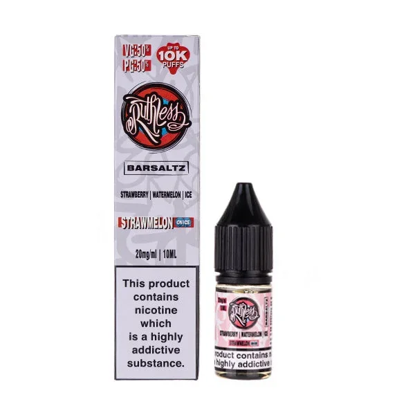 StrawMelon on Ice Nic Salt E-Liquid by Ruthless Bar Saltz