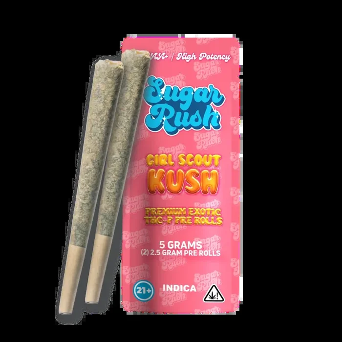 Sugar Rush Premium Exotic THC-P 5g Pre Rolls – 2 Count