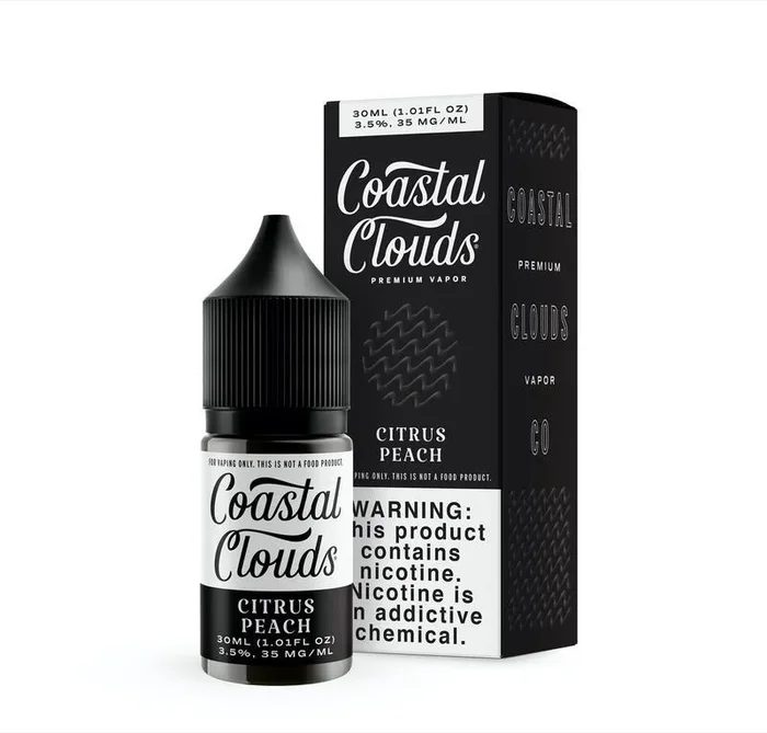 Sugared Nectarine by Coastal Clouds Salt Series – 30ML E-Liquid