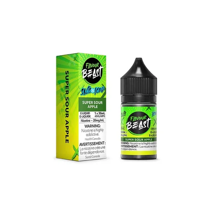 Super Sour Apple Iced Salt by Flavour Beast E-Liquid