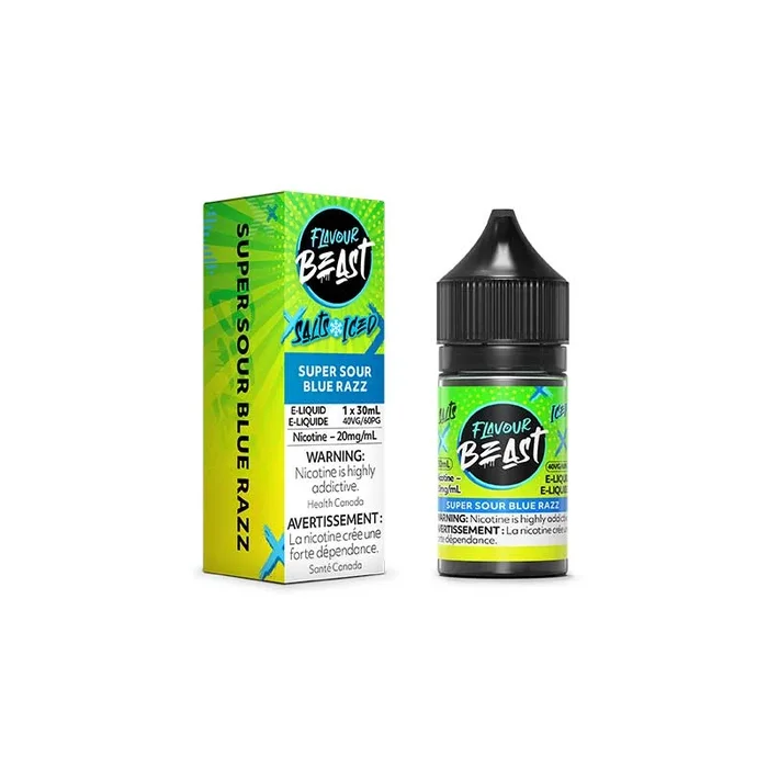 Super Sour Blue Razz Iced Salt by Flavour Beast E-Liquid (ON)