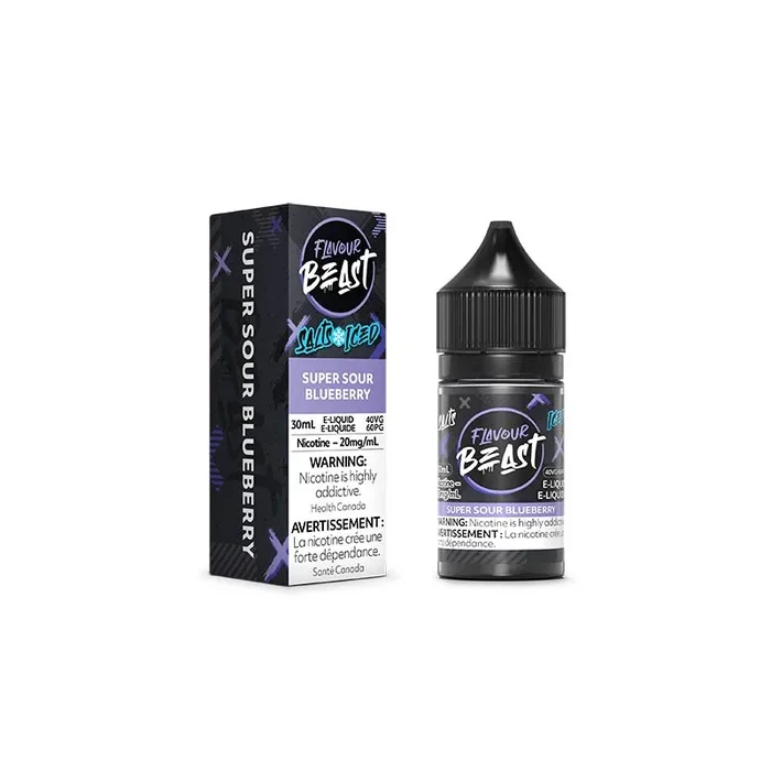 Super Sour Blueberry Iced Salt by Flavour Beast E-Liquid (ON)
