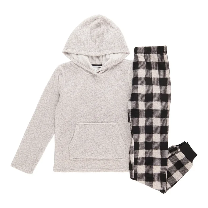 SURVIVAL GEAR Boys’ North Country Long Sleeve Plush PJ Set, 2-Piece