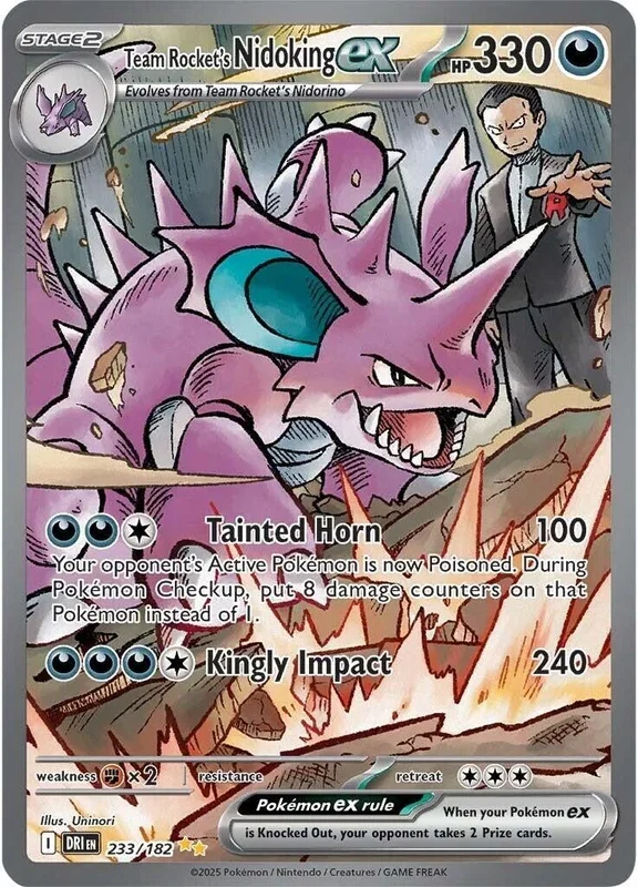 Team Rocket’s Nidoking ex (233/182) (DRI)