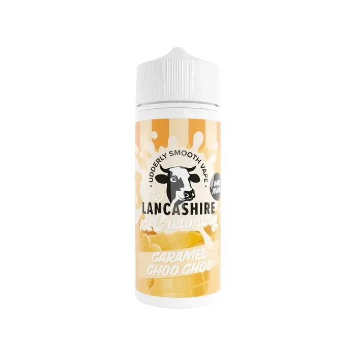 The Lancashire Ice Creamery Caramel Choo Choo 100ml Shortfill
