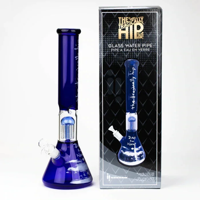 THE TRAGICALLY HIP 15.5″ Blue Glass Water Bong