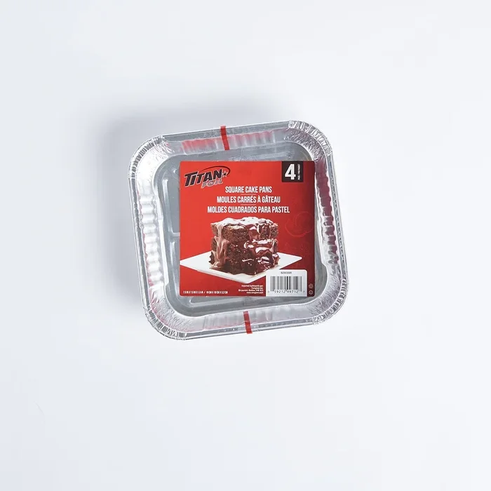 Titan Foil Aluminum Cake Pans, 4-pack
