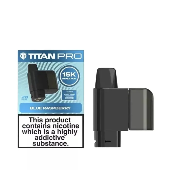 Titan Pro 15K Blue Raspberry Refill Pods