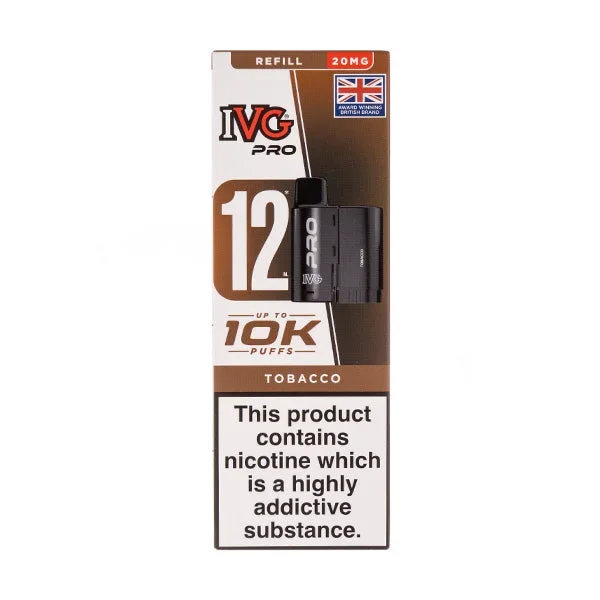 Tobacco Pro 12 Prefilled Pod + Refill by IVG