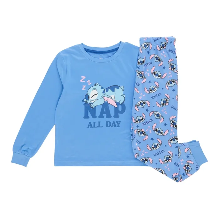 Toddler Boys’ Licensed Lilo & Stitch Family Long Sleeve Pyjama Set, 2-Piece