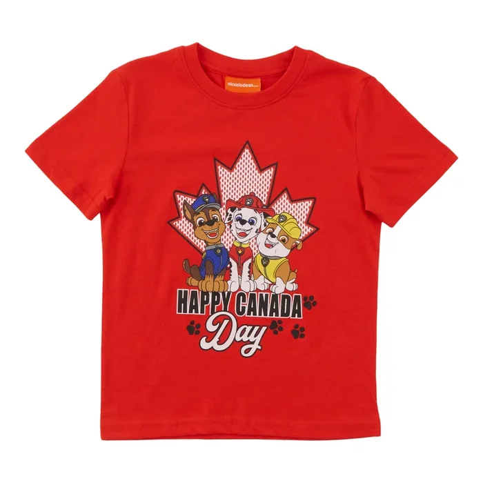 Toddler Boys’ Licensed Paw Patrol Canada Short Sleeve T-Shirt