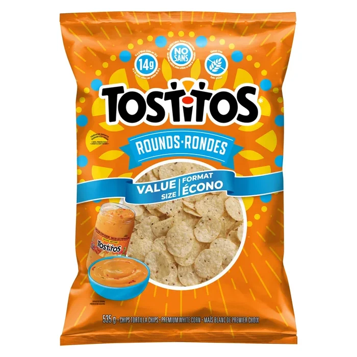 Tostitos Rounds Tortilla Chips, 535 g