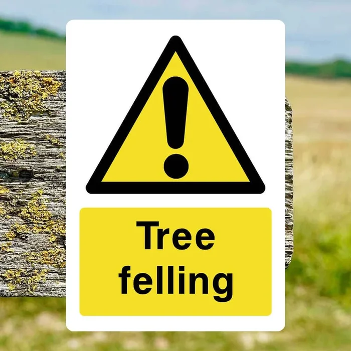 Tree Felling Area Sign