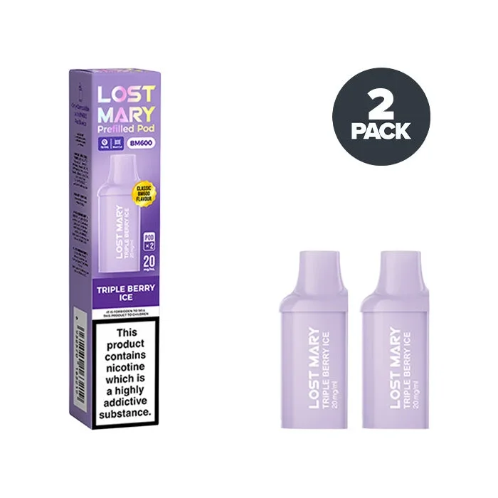 Triple Berry Ice Lost Mary BM600 Prefilled Pods