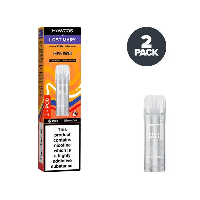 Triple Mango Hawcos X Lost Mary Crystal Pro Prefilled Pods