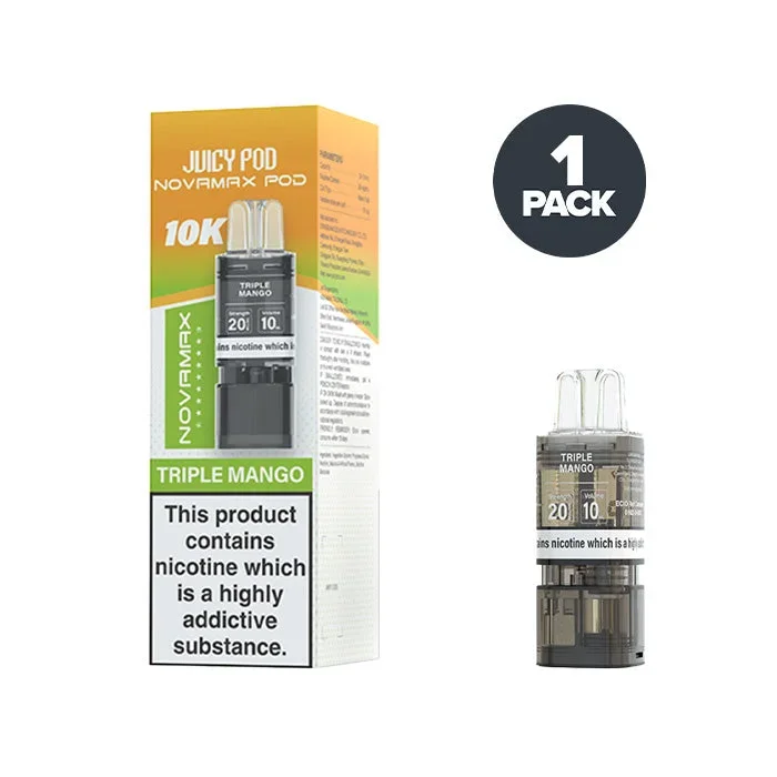 Triple Mango Juicy Pod Novamax 10K Prefilled Pods